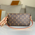 LOUIS VUITTON LV 25S POCHETTE ACCESSOIRES 21 IN BROWN MONOGRAM CANVAS GOLD HARDWARE