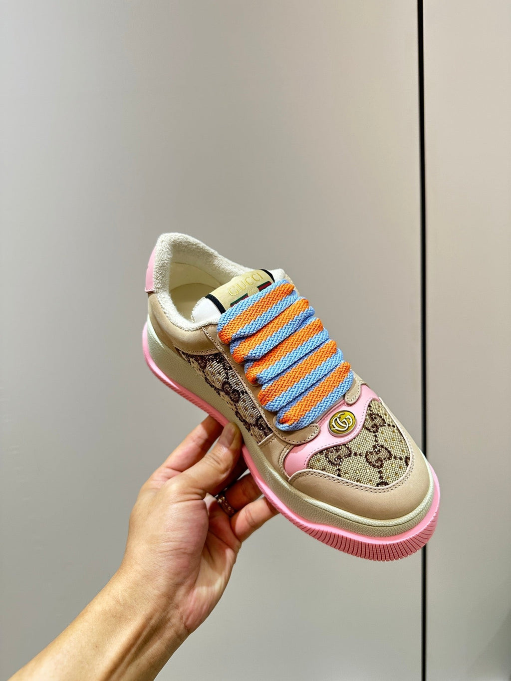 GUCCI Screener Sneaker Pink Fuscia