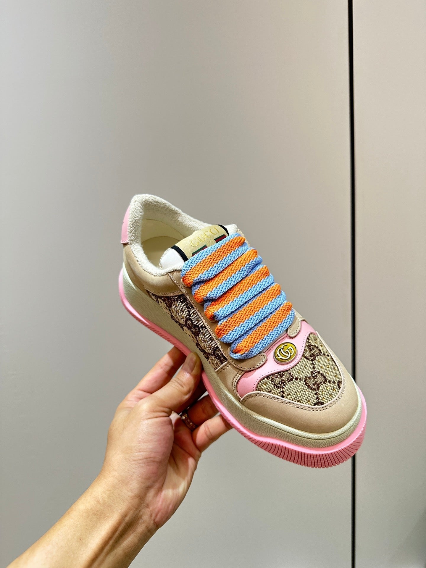 GUCCI Screener Sneaker Pink Fuscia