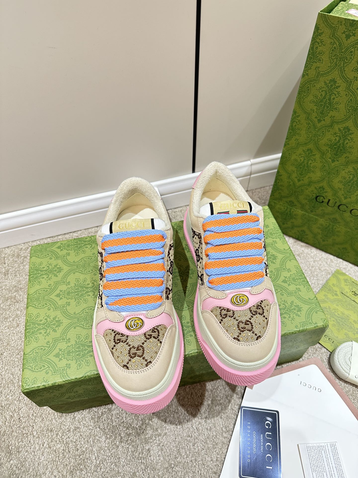 GUCCI Screener Sneaker Pink Fuscia