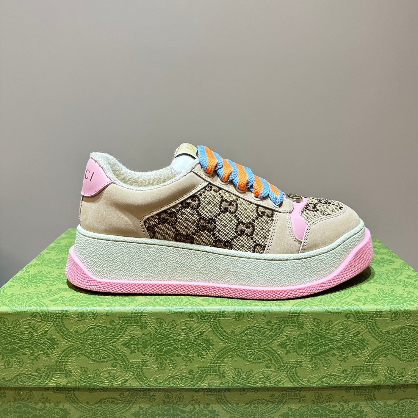GUCCI Screener Sneaker Pink Fuscia