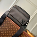 LOUIS VUITTON FASTLINE MESSENGER 23.5 IN DARK BROWN PATENT CALFSKIN