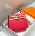 HERMES KELLY 25CM IN ROSE TYRIEN SWIFT CALFSKIN GOLD HARDWARE