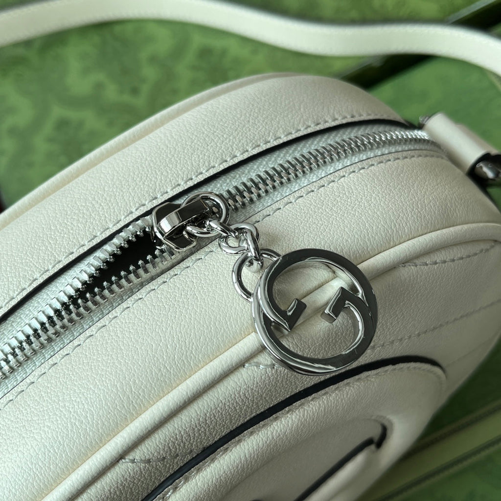 GUCCI SMALL BLONDIE OVAL SHOULDER BAG 20 IN OFF WHITE CALFSKIN