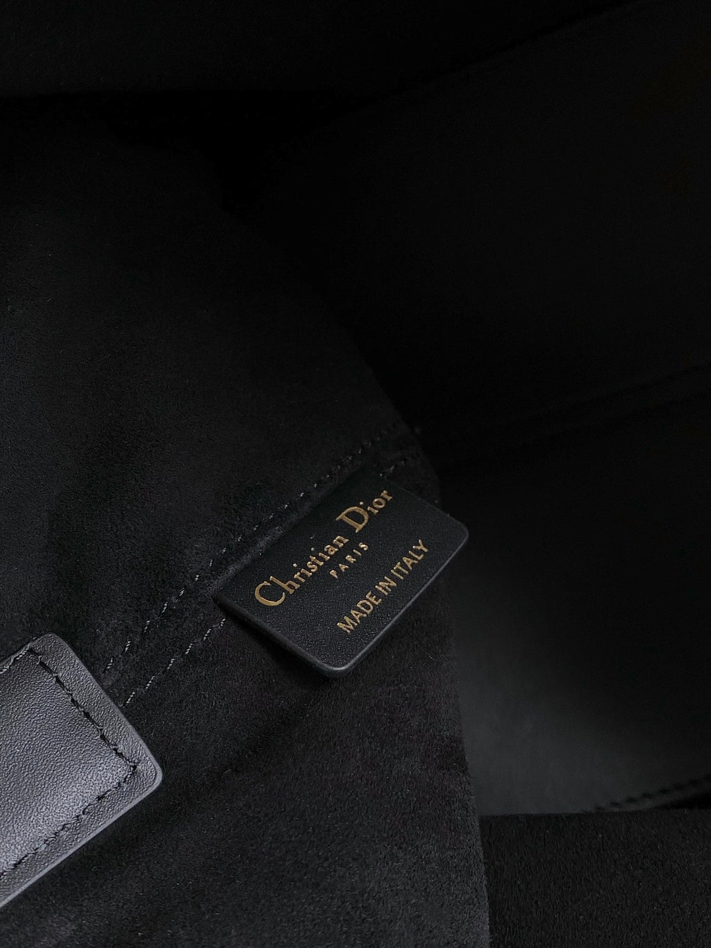 DIOR TOUJOURS 28 BAG IN BLACK LAMBSKIN