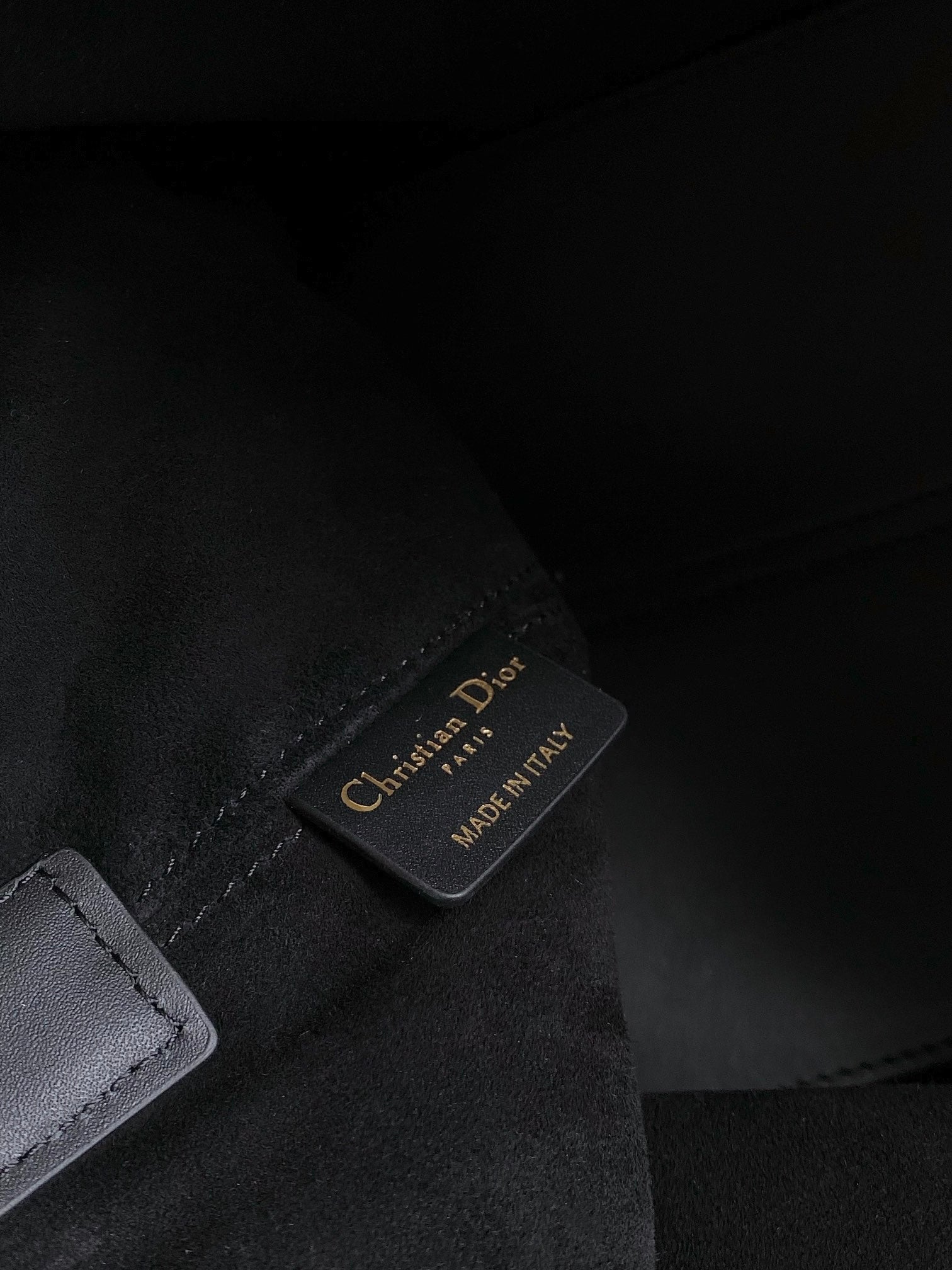 DIOR TOUJOURS 28 BAG IN BLACK LAMBSKIN