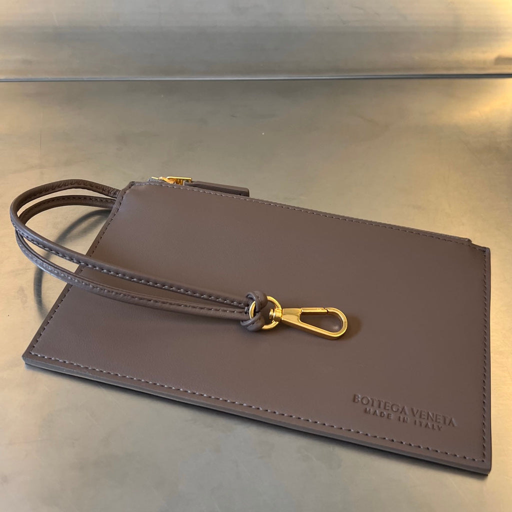 BOTTEGA VENETA MINI CABAT 20 IN SADDLE BROWN LAMBSKIN