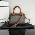 CELINE BOSTON TRIPHOME 19 BLACK PATTERN CALFSKIN