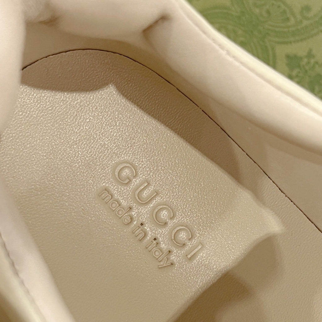 GUCCI Rhyton Trainer Leather White Black