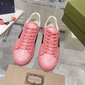 GUCCI ACE  SUPREME TRAINER BRIGHT PINK CALFSKIN