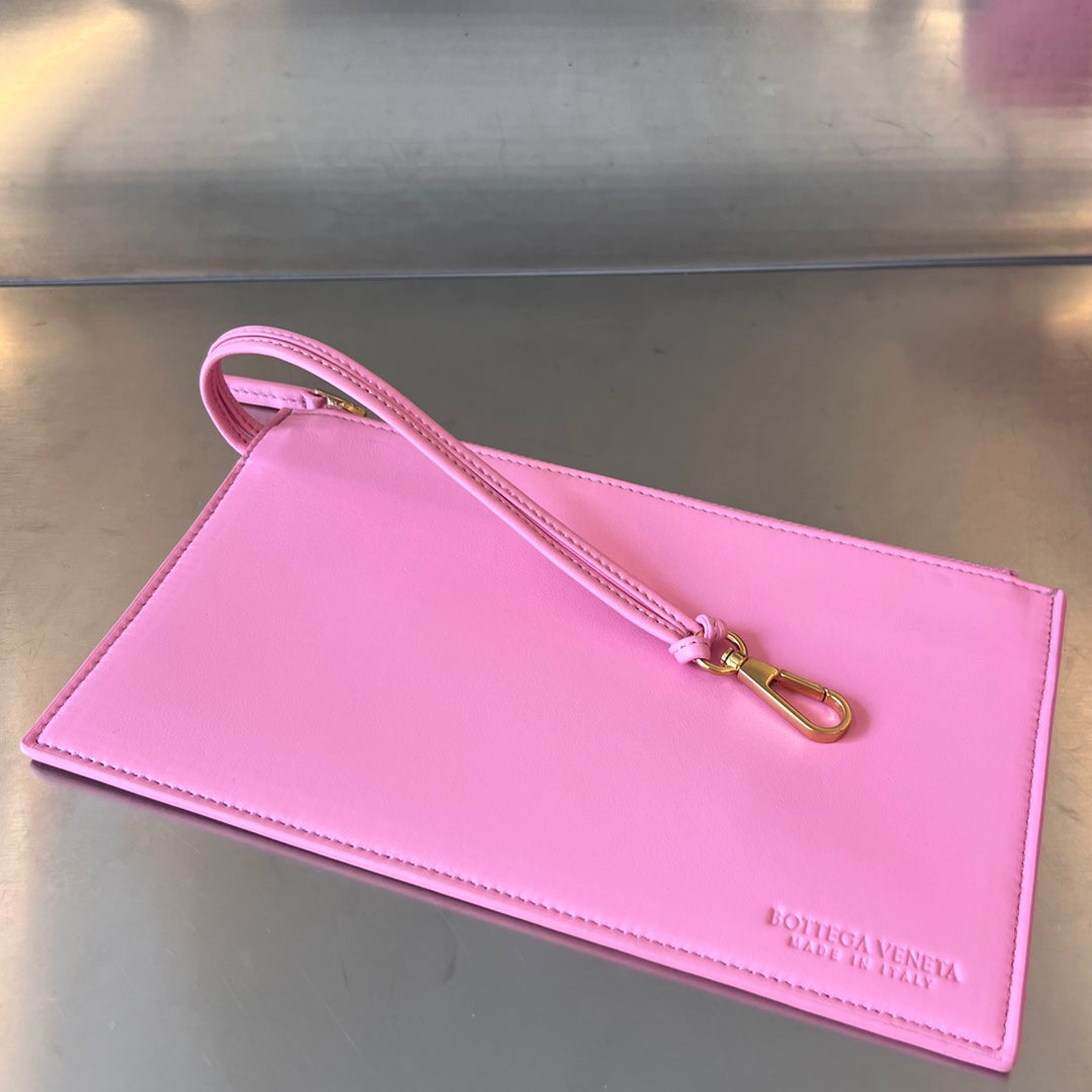 BOTTEGA VENETA LARGE CABAT 51 IN FLAMINGO PINK LAMBSKIN