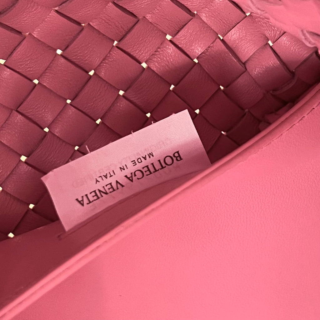 BOTTEGA VENETA LARGE CABAT 51 IN FLAMINGO PINK LAMBSKIN