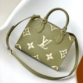 LOUIS VUITTON ONTHEGO PM 25CM GREEN WHITE