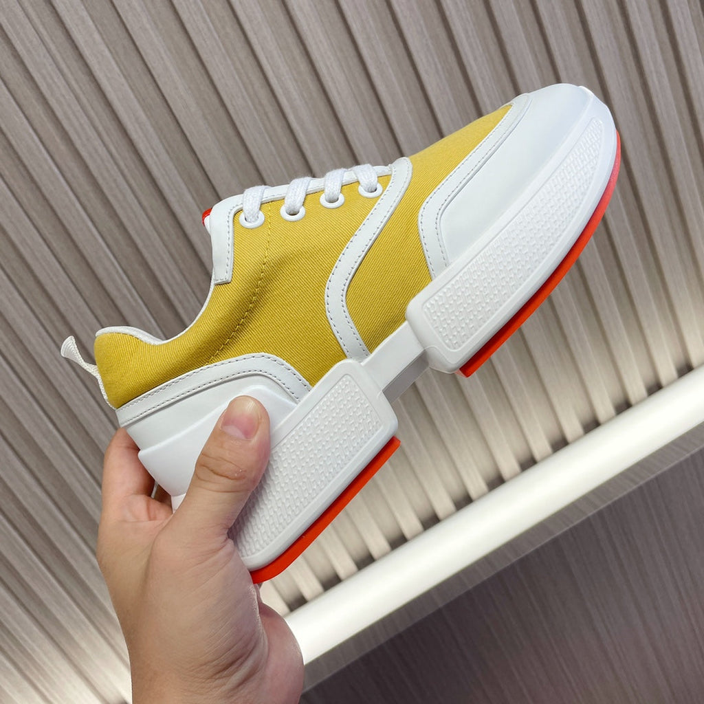 HERMES GIGA SNEAKER YELLOW MIX WHITE CALFSKIN