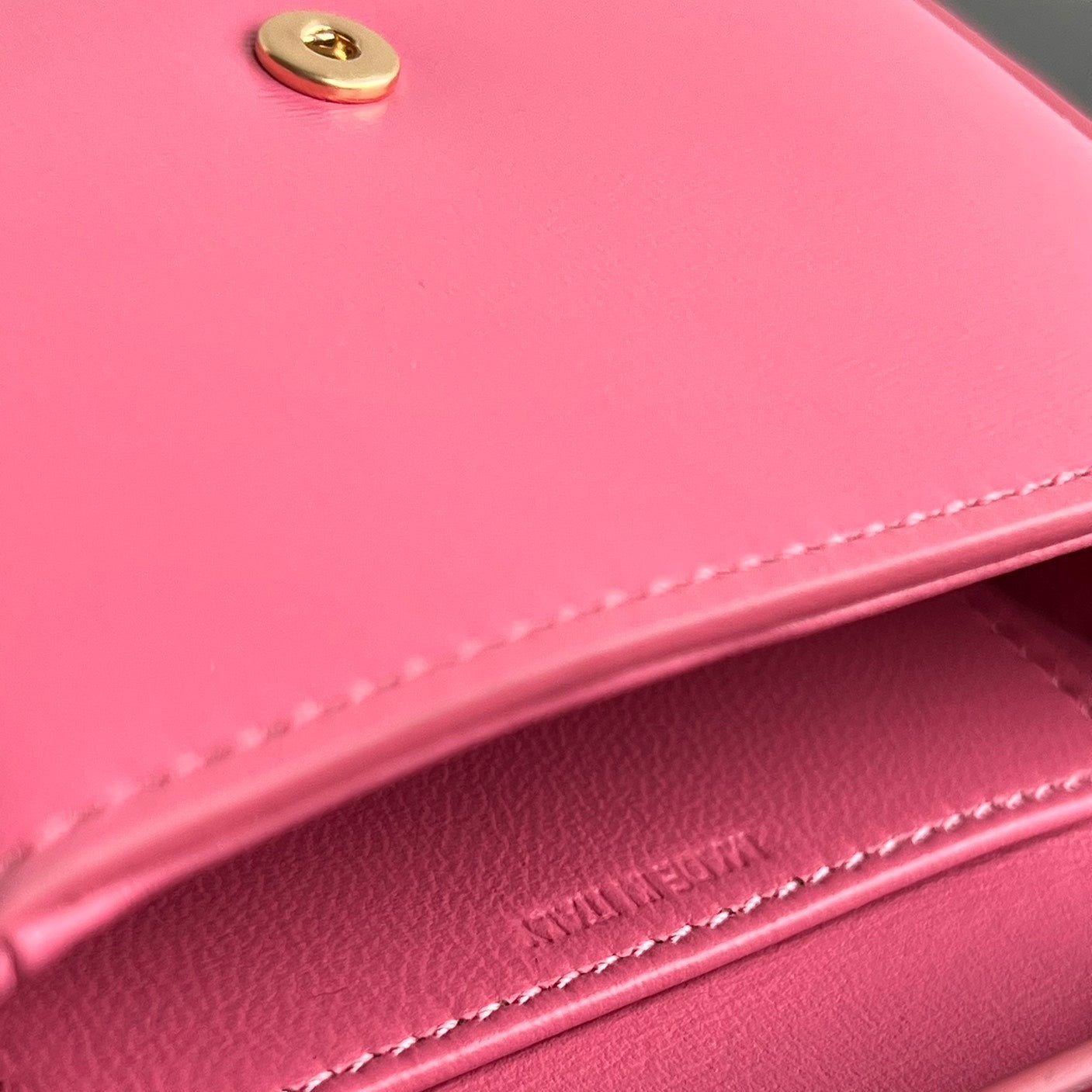 CELINE Triomphe 11 Hot Pink Calfskin Handbag