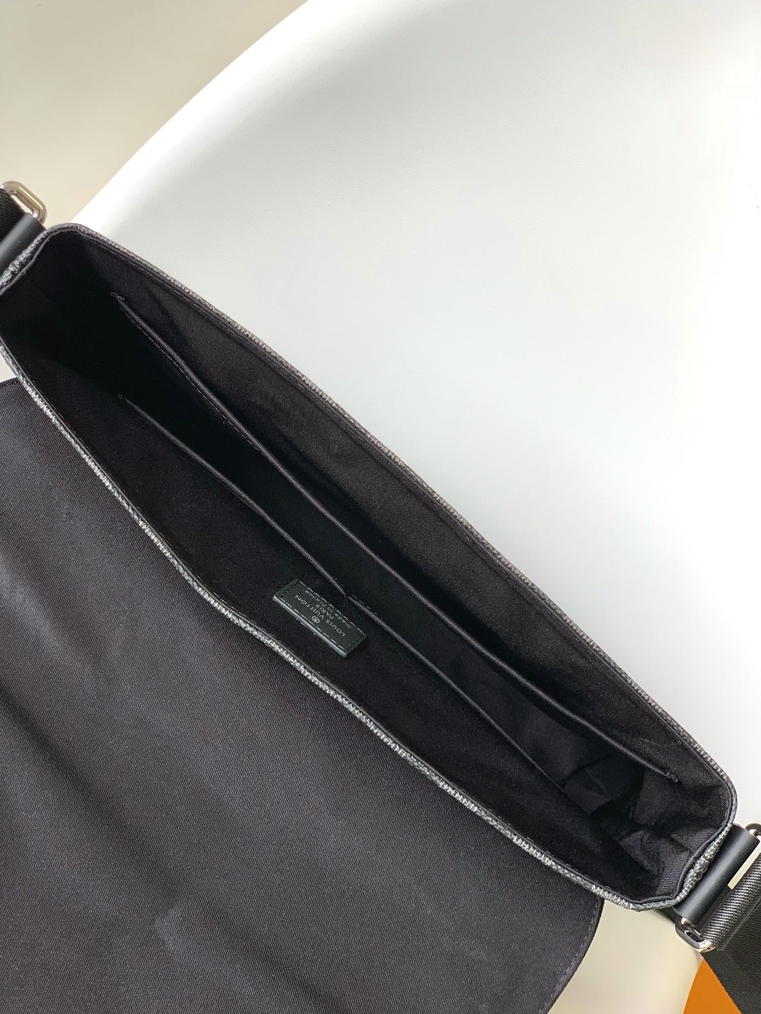 LOUIS VUITTON LV 25S SMALL DISTRICT CROSSBODY BAG 31 IN BLACK DAMIER GRAPHITE CANVAS AND CALFSKIN