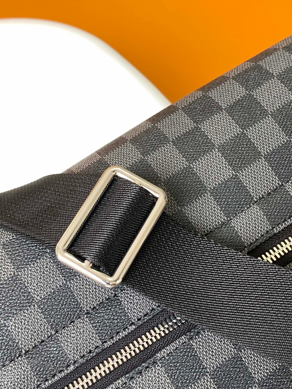 LOUIS VUITTON LV 25S SMALL DISTRICT CROSSBODY BAG 31 IN BLACK DAMIER GRAPHITE CANVAS AND CALFSKIN