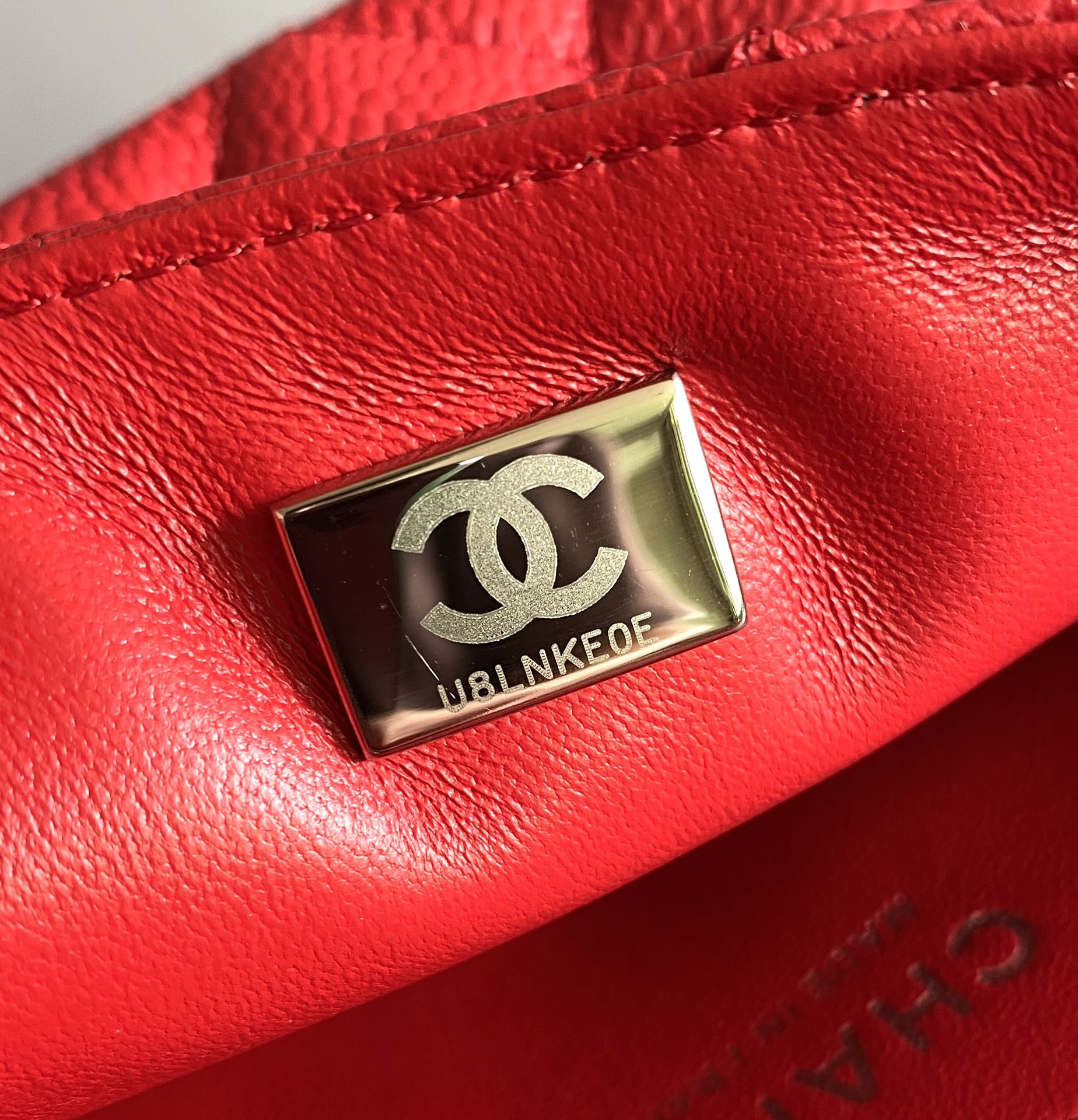 CHANEL MINI RECTANGLE FLAP BAG 20CM RED CAVIAR SILVER HARDWARE