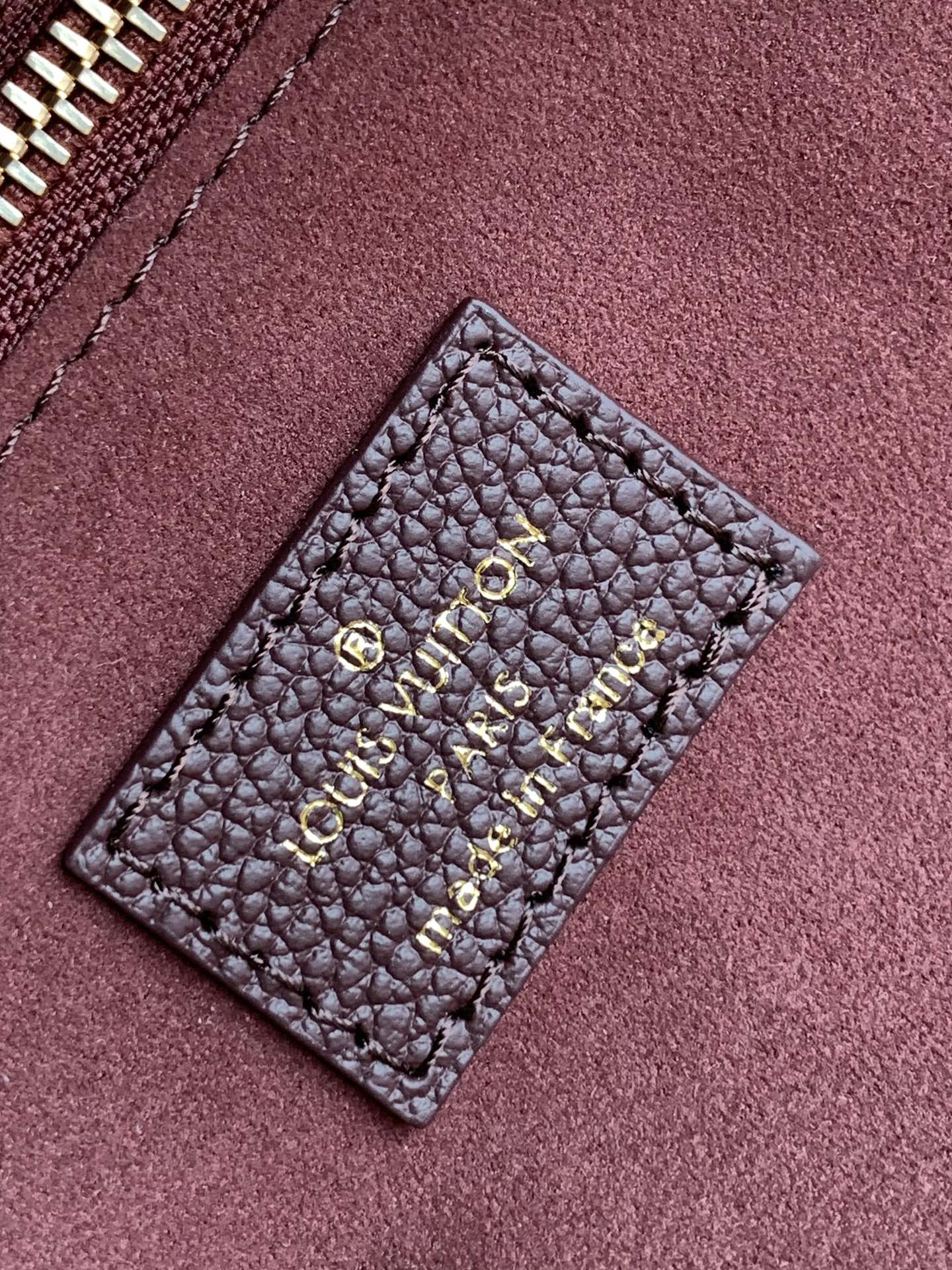 LOUIS VUITTON NEVERFULL MM 32 WINE MONOGRAM EMPREINTE LEATHER