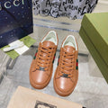 GUCCI ACE  SUPREME TRAINER TAWNY CALFSKIN