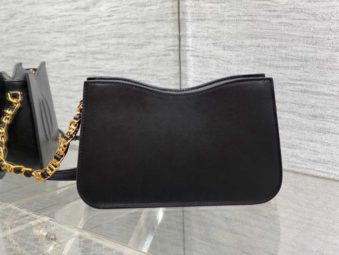 DIOR HOBO SIGNATURE 23  BAG IN BLACK LAMBSKIN