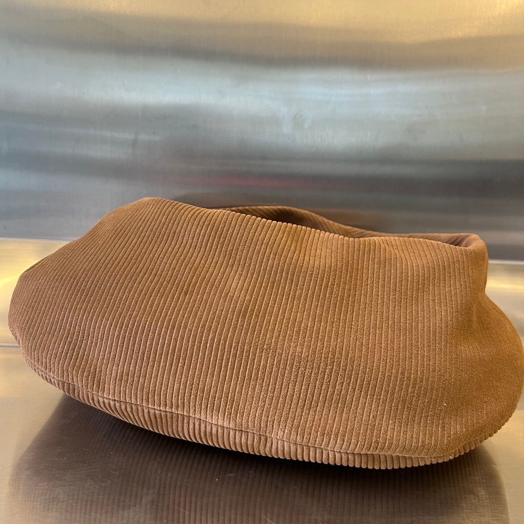 BOTTEGA VENETA SMALL JODIE 48 BROWN CORDUROY FABRIC