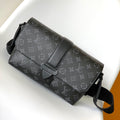LOUIS VUITTON S-CAPE MESSENGER BAG 28 IN BLACK MONOGRAM ECLIPSE CANVAS