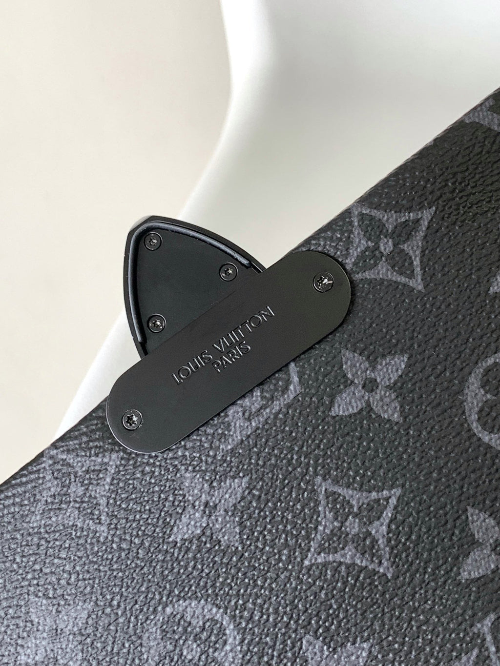LOUIS VUITTON S-CAPE MESSENGER BAG 28 IN BLACK MONOGRAM ECLIPSE CANVAS