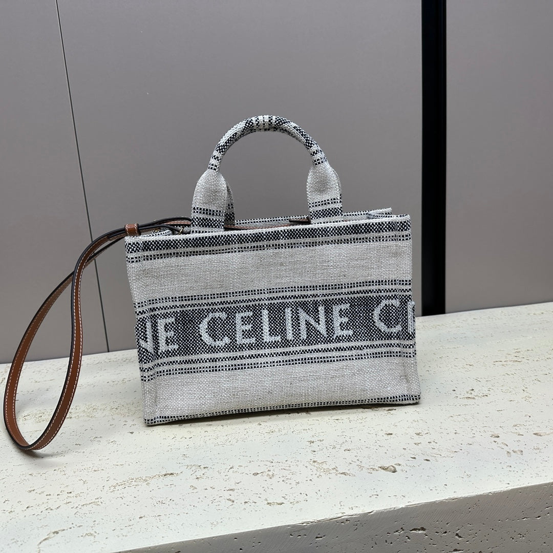 CELINE CABAS THAIS 26 CALFSKIN  GREY