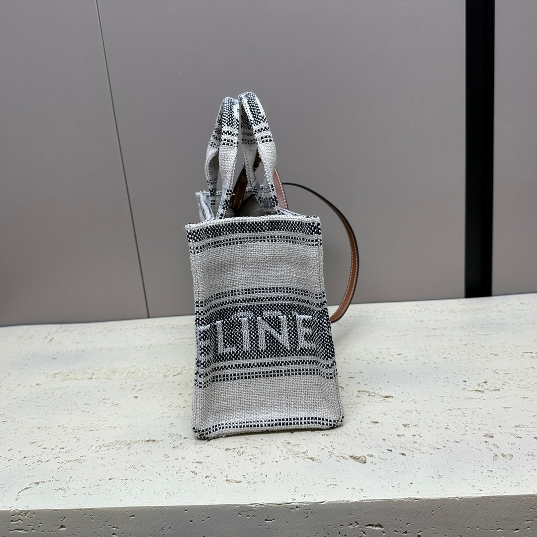 CELINE CABAS THAIS 26 CALFSKIN  GREY