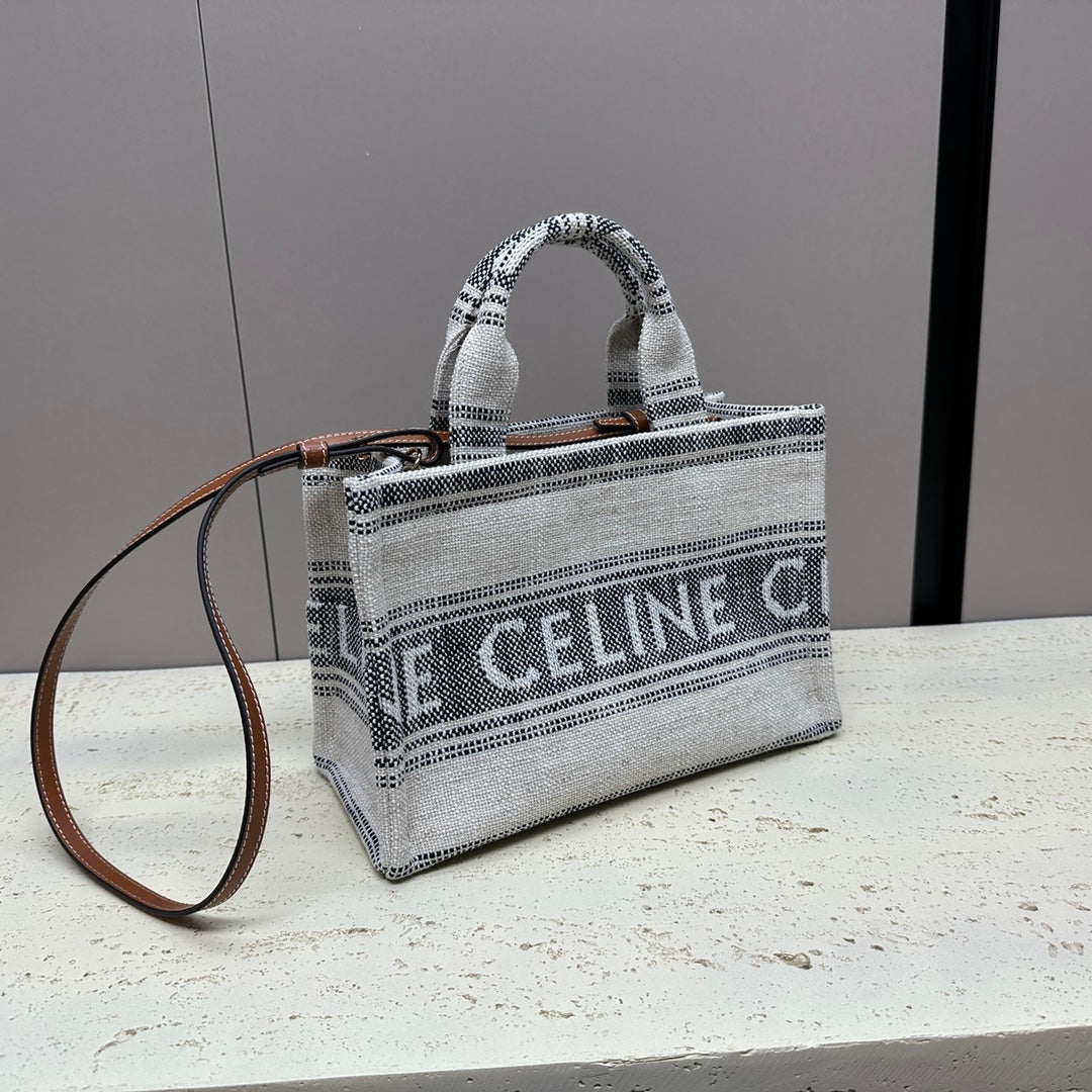 CELINE CABAS THAIS 26 CALFSKIN  GREY
