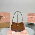 HOBO 28 CITY SHOUDER BAG IN CINNAMON BROWN CALFSKIN