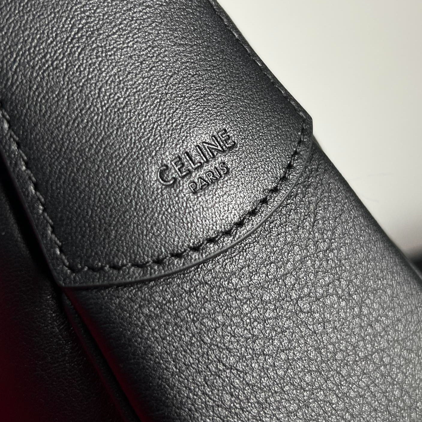 CELINE TRIOMPHE 31 CALFSKIN BLACK