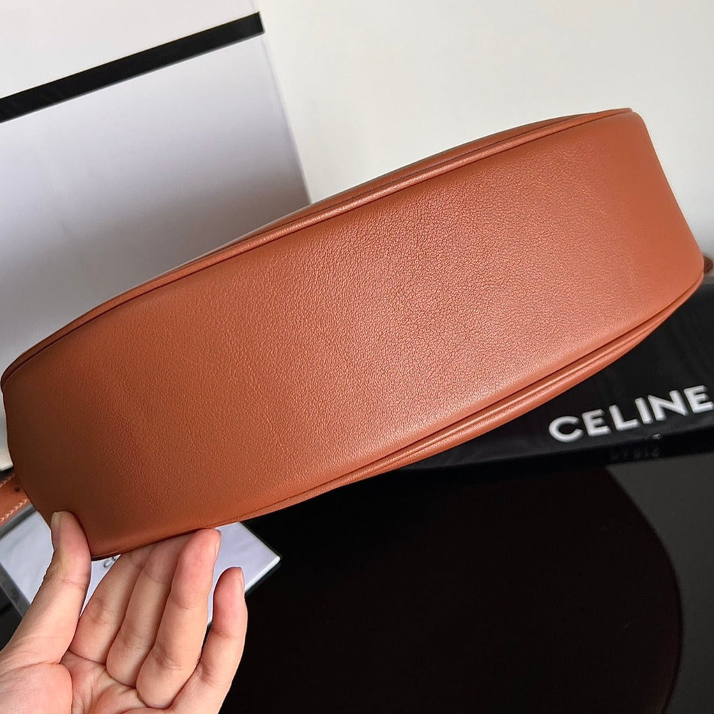 CELINE TRIOMPHE 31 TAN BROWN CALFSKIN