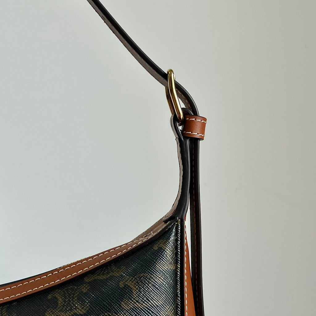CELINE TRIOMPHE 31 BLACK PATTERN CALFSKIN