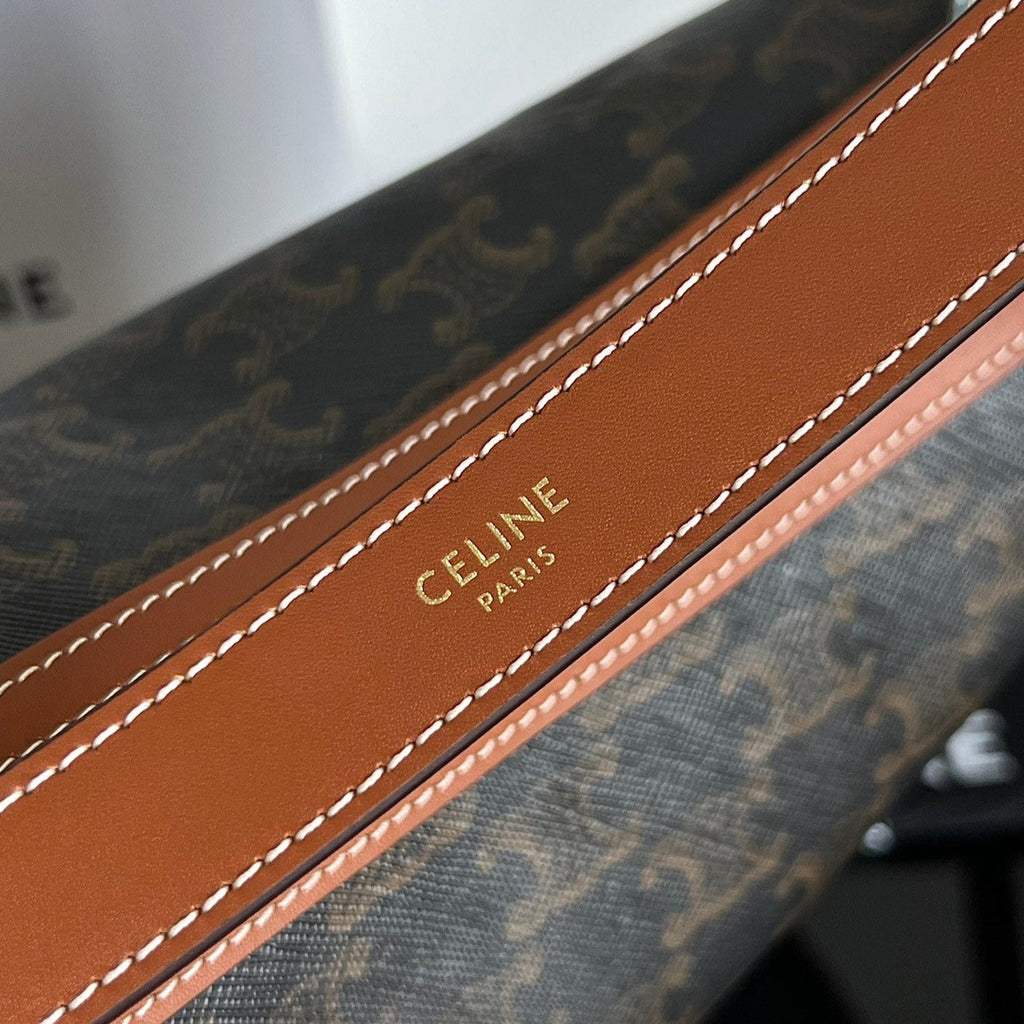 CELINE TRIOMPHE 31 BLACK PATTERN CALFSKIN