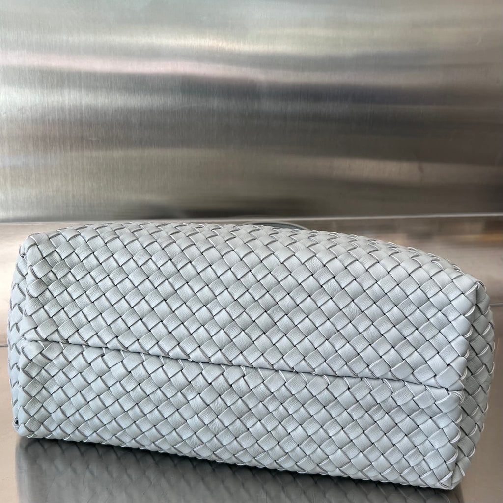 BOTTEGA VENETA SMALL CABAT 32 IN RHINO GRAY LAMBSKIN