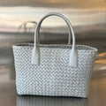 BOTTEGA VENETA SMALL CABAT 32 IN RHINO GRAY LAMBSKIN