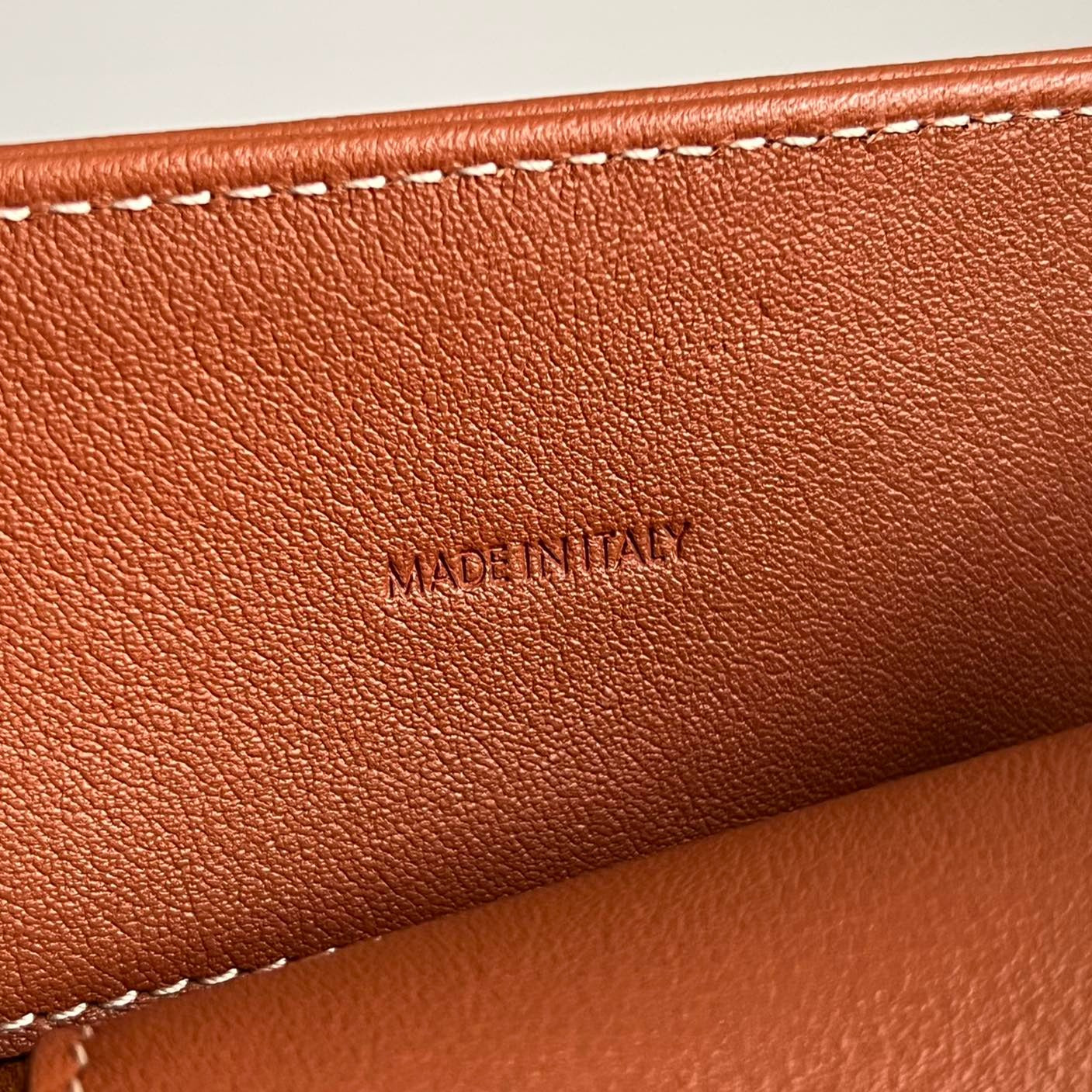 CELINE TRIOMPHE 37 SOFT TAN BROWN CALFSKIN HANDBAG
