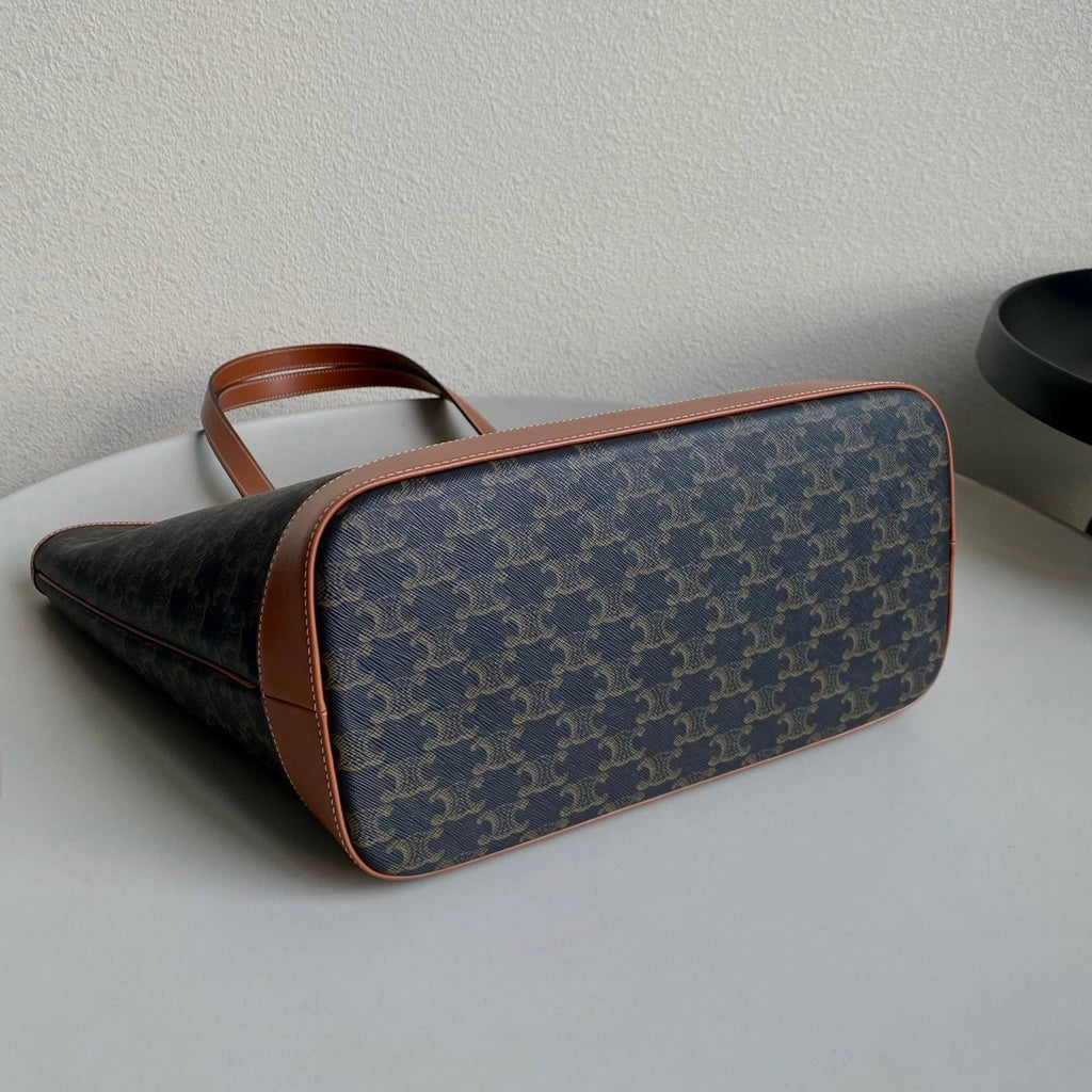 CELINE TRIOMPHE 26 TAN  CALFSKIN