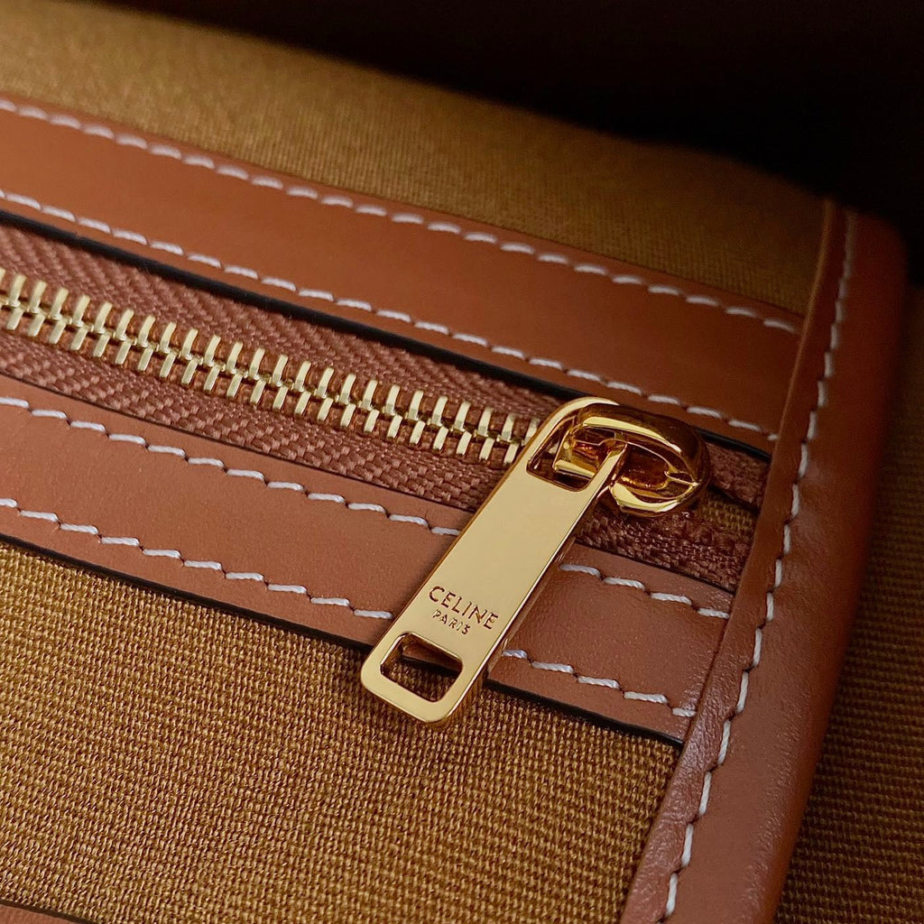CELINE TRIOMPHE 26 TAN  CALFSKIN