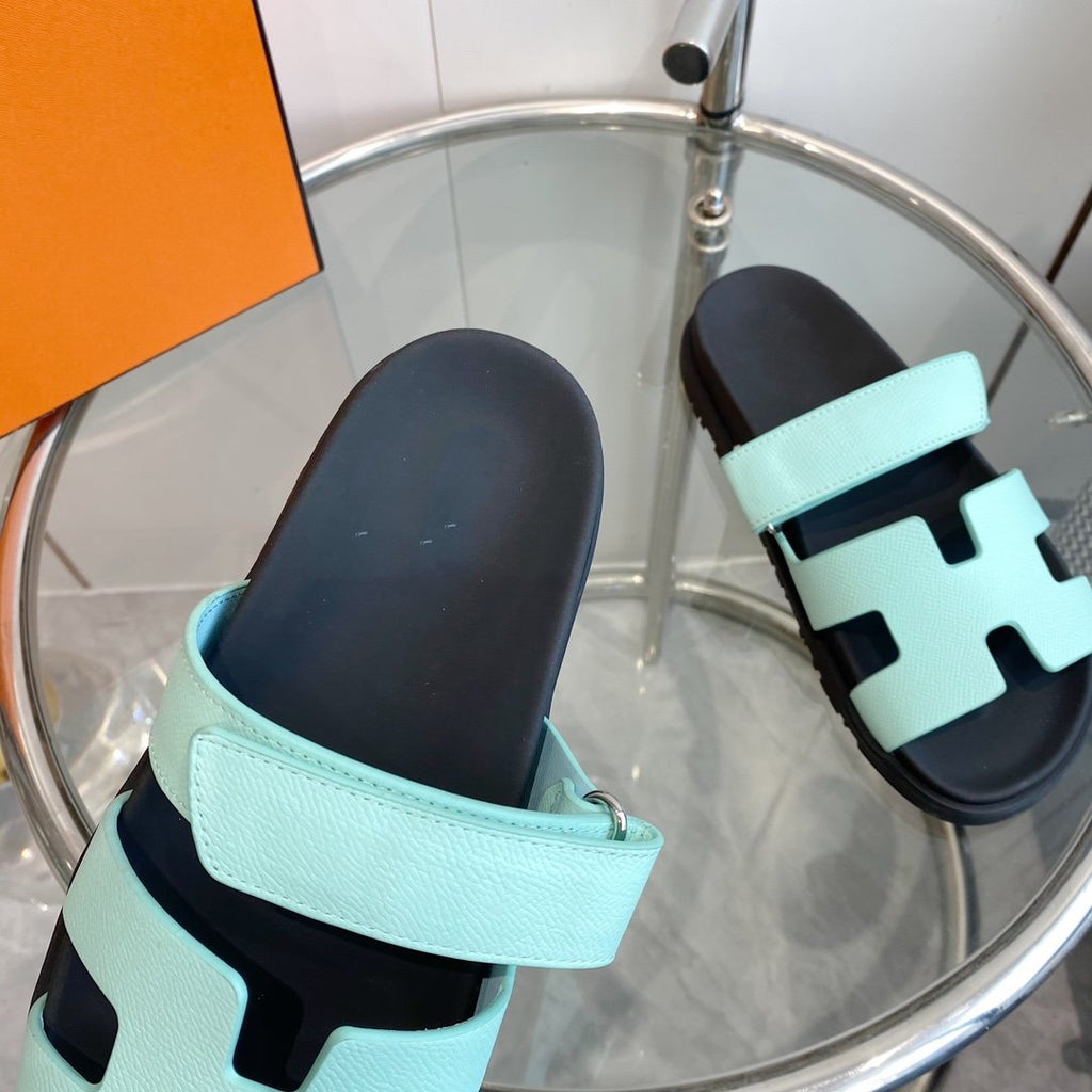 HERMES CHYPRE EPSOM Sandal Light Tf Leather