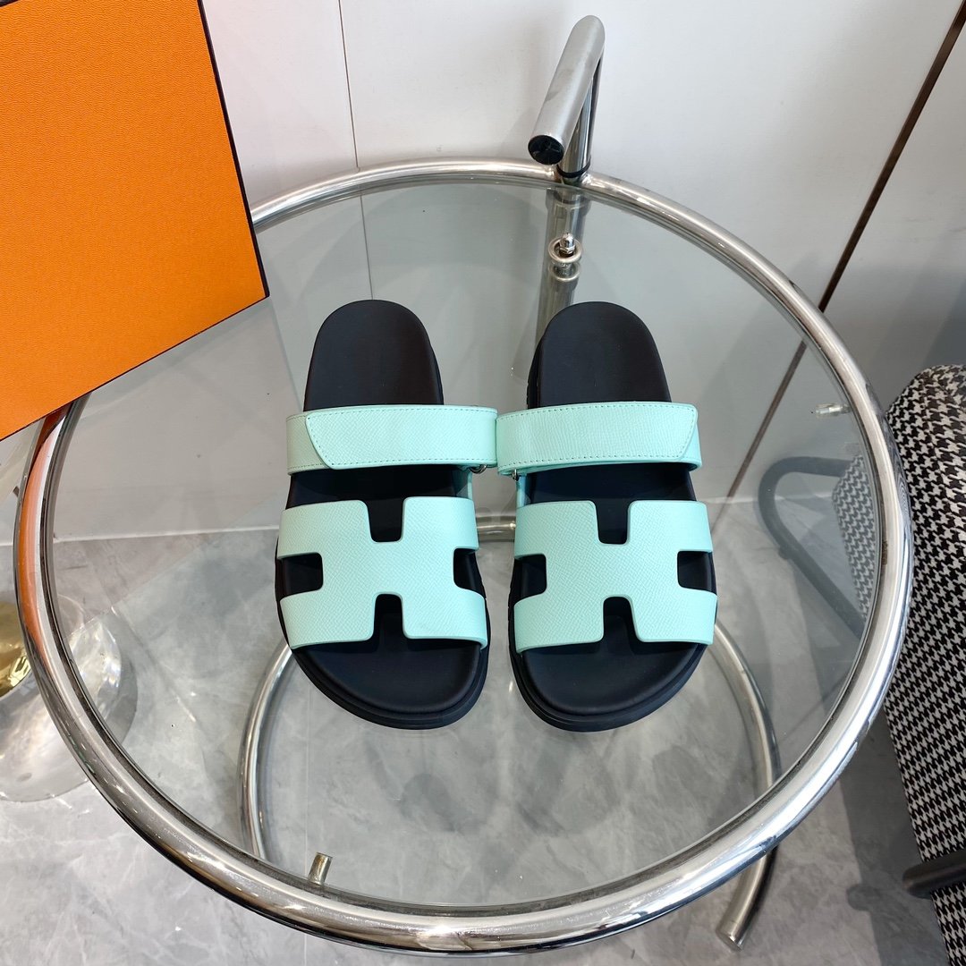 HERMES CHYPRE EPSOM Sandal Light Tf Leather