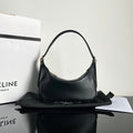 CELINE MINI SOFT 19 CALFSKIN HANDBAG BLACK