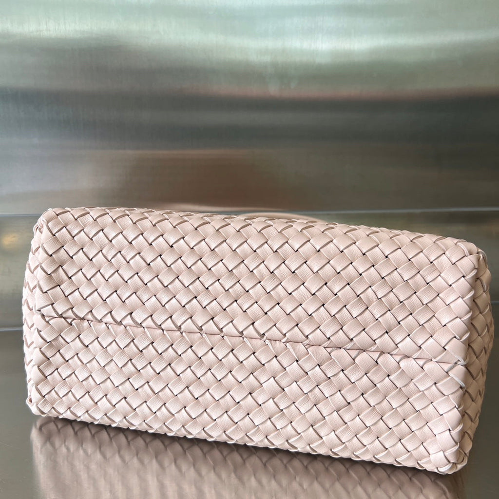 BOTTEGA VENETA SMALL CABAT 32 IN PALE PINK LAMBSKIN