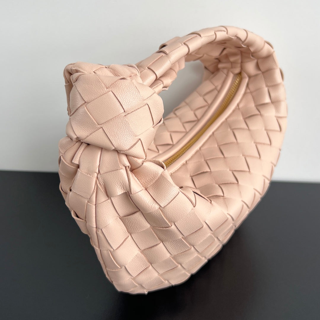 BOTTEGA VENETA MINI JODIE 28CM IN LIGHT PINK LAMBSKIN