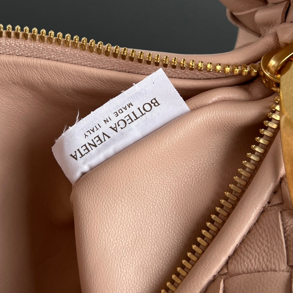 BOTTEGA VENETA MINI JODIE 28CM IN LIGHT PINK LAMBSKIN