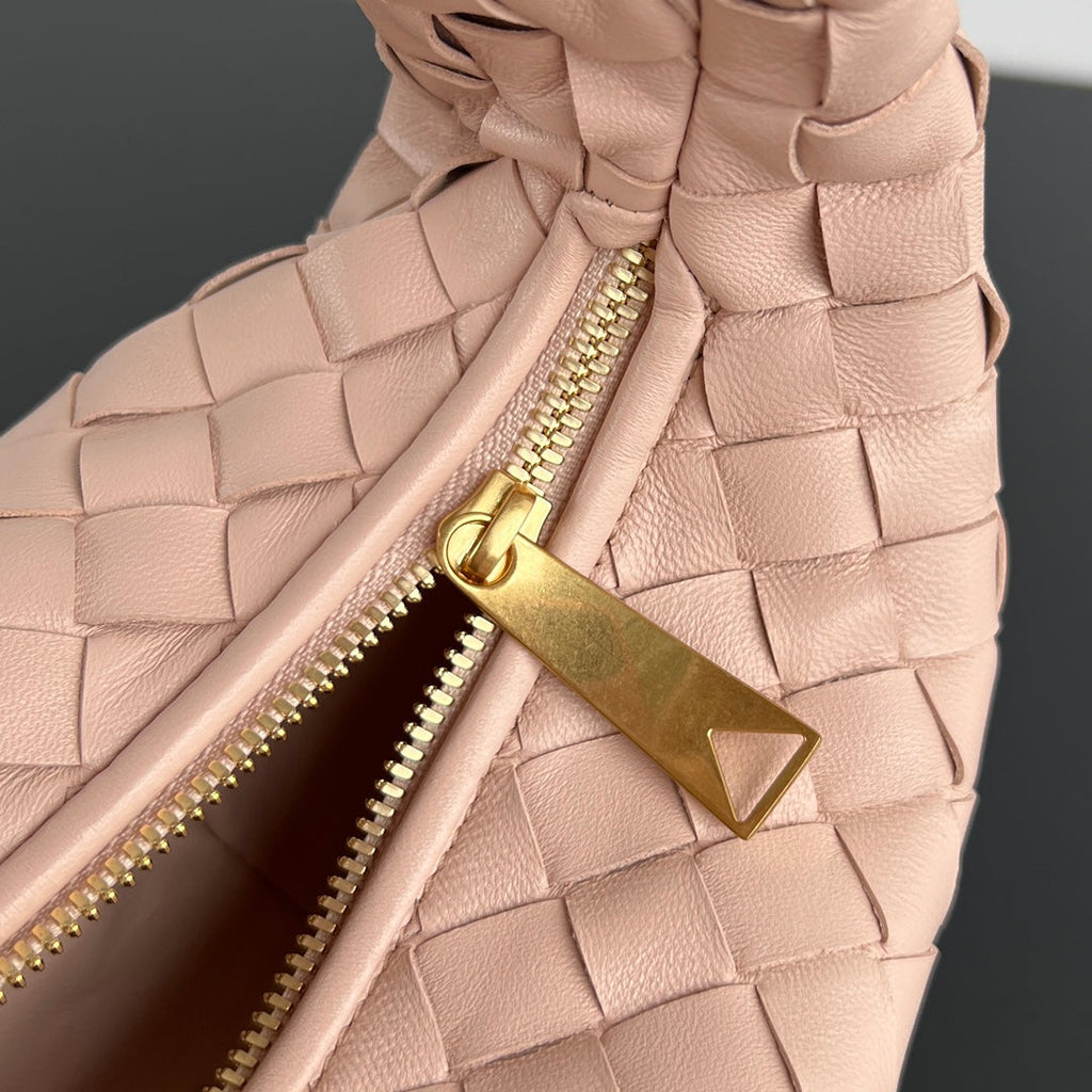 BOTTEGA VENETA MINI JODIE 28CM IN LIGHT PINK LAMBSKIN