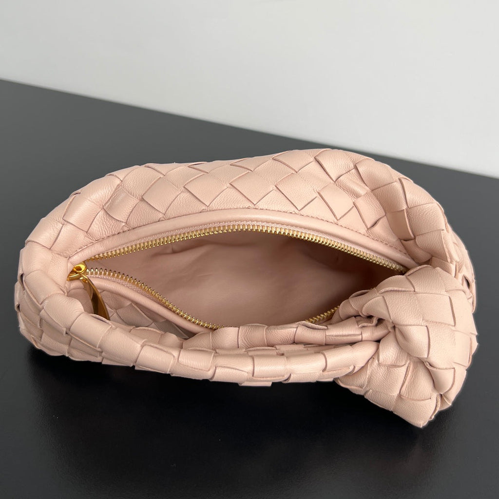 BOTTEGA VENETA MINI JODIE 28CM IN LIGHT PINK LAMBSKIN