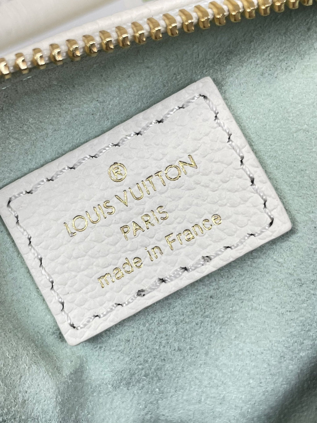 LOUIS VUITTON NANO SPEEDY 16 IN WHITE LATTE MONOGRAM EMPREINTE LEATHER GOLD HARDWARE